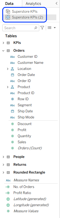 Published Data Sources and Calculated Fields – BI Stories