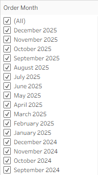 Sorting Date Filters